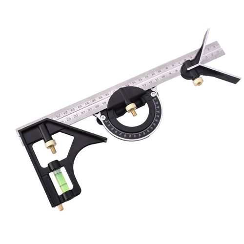 3 In 1 Combination Angle Ruler Set Engineer 300/600mm Adjustable Multi  Combination Right Square Protractor