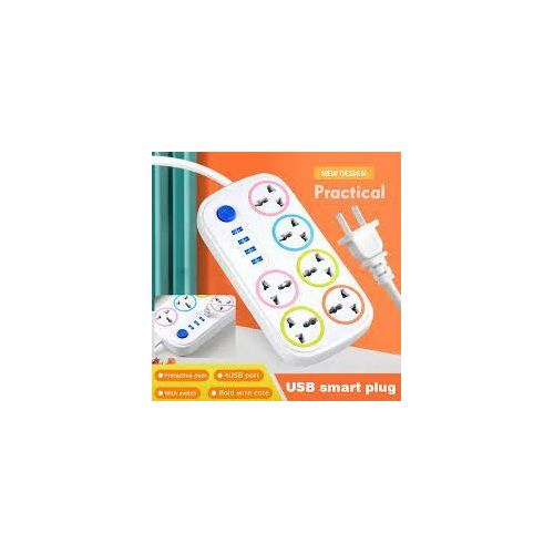 product_image_name-Generic-USB Smart Plug Power Strip – 6 Universal Sockets + 4 USB Ports and usb C-3