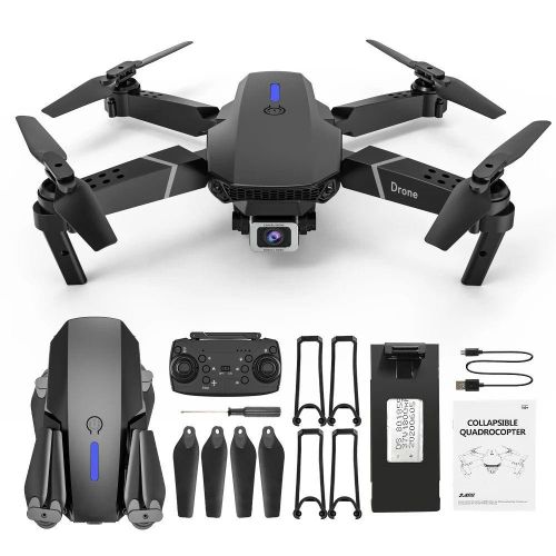 product_image_name-Generic-E88 / E88 Pro WiFi Foldable RC D_rone with 4K Camera for Kids & Adults, Auto Return & Waypoint Fly-1