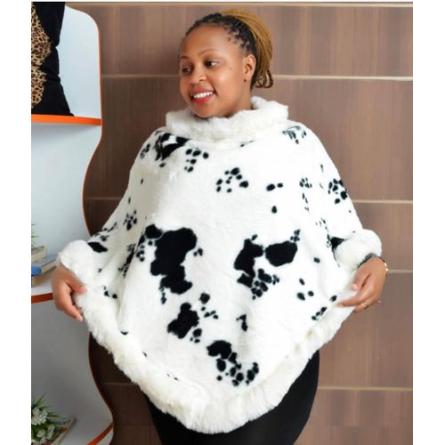 Fashion And Style Fashion Warm Poncho Sweater Black White Best Price Online Jumia Kenya