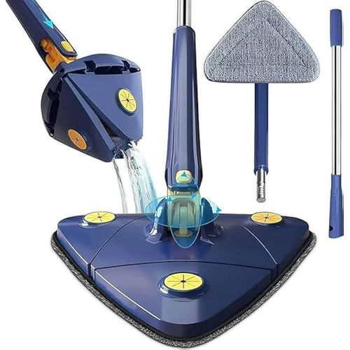 product_image_name-Generic-Long Handle Triangular Twist Mop – 360° Rotating Floor Cleaning Mop-2