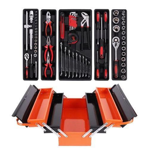 product_image_name-Generic-85 pieces Tool Box/Organizer Tools Portable Steel Tool Box Heavy Duty Metal Toolbox with Ball Layers Storage Boxes for Tools-2