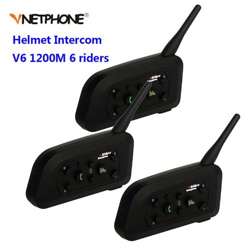  Vnetphone Motorcycle V6 Bluetooth Intercom 1200M Full