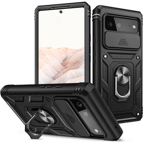 product_image_name-Generic-Google Pixel 6 Sliding Camera Lens Cover Case with 360° Rotating Ring, Protective Phone Cover-1