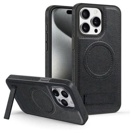 product_image_name-Generic-For iphone 13 Pro Case with Stand, Luxury Business Genuine Leather Magsafe Magnetic Kickstand Phone Case for iphone 13 Pro-1