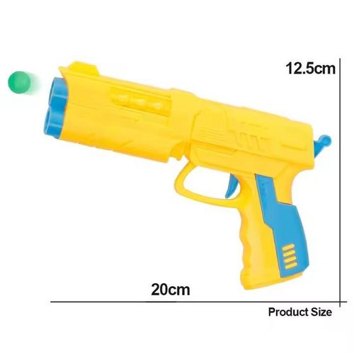 product_image_name-Generic-Kids Manual Soft Bullet Toy Gun – No Battery Required – One Click Launch -3