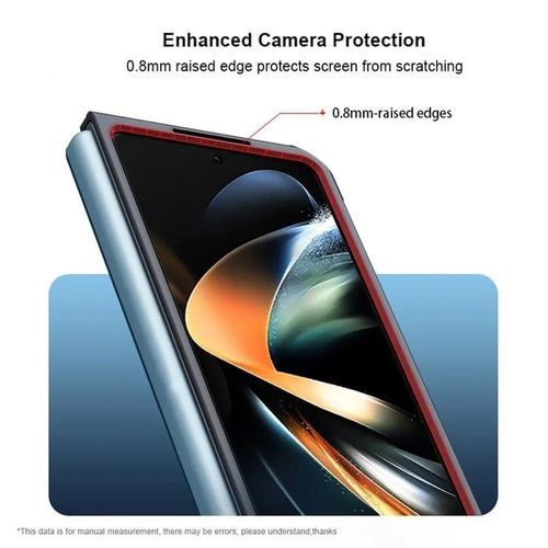 product_image_name-Xundd-Samsung Galaxy Z Fold4 Phone Case, Airbag Shockproof Bumper Shell with Transparent Acrylic Back & TPU Buffer for Second Device-5