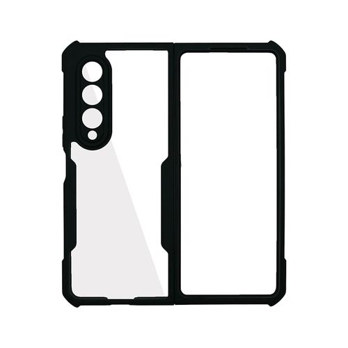product_image_name-Xundd-Samsung Galaxy Z Fold4 Phone Case, Airbag Shockproof Bumper Shell with Transparent Acrylic Back & TPU Buffer for Second Device-7