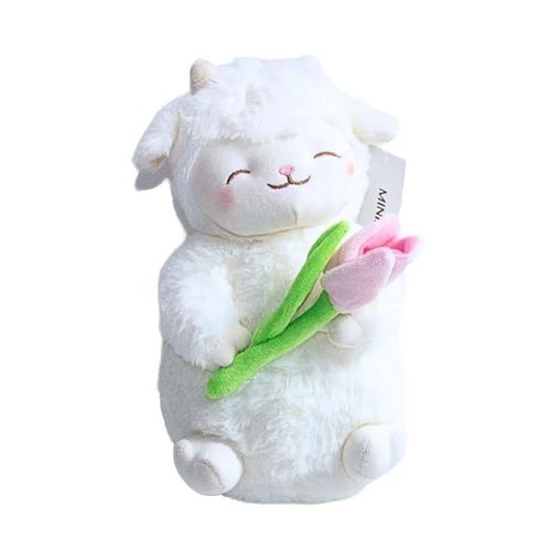 product_image_name-Miniso-Lamb Baa Series Sakura Lamb Plush Toy-1