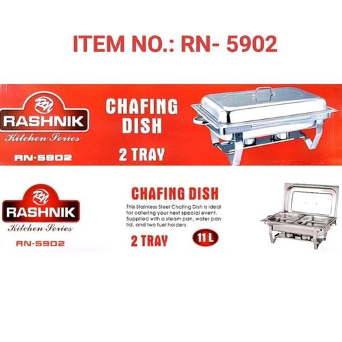 product_image_name-Rashnik-Double Tray Chafing Dish – Stainless Steel Buffet Server-1