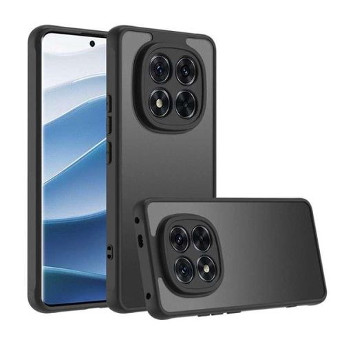 product_image_name-Generic-Transparent Crystal Clear Hard PC Back Case with black edges For Redmi Note 14 Pro Plus+ 5G-1