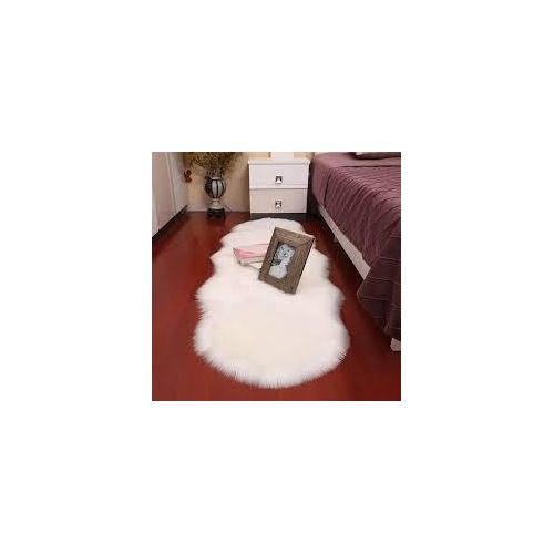 product_image_name-Generic-Luxury Faux Fur Bedside Carpet - White-2
