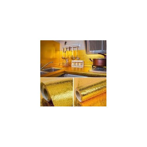 product_image_name-Generic-Heavy-Duty Metallic Aluminum Foil Roll 60cm x 500cm – Waterproof, Oilproof, Heat-Resistant Kitchen Counter & Cabinet Liner-1