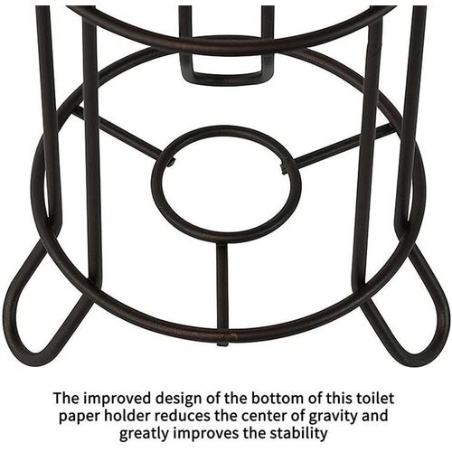 product_image_name-Generic-Simple Black Metal Heavy Duty Toilet Paper Holder with Dispensing Top by Home Basics Holds 3 Rolls Free-Standing Toilet Tissue Paper Roll Storage Organizer-5