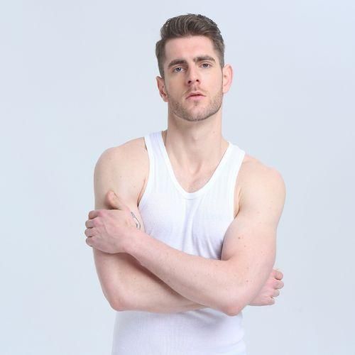 product_image_name-Fashion-6 In 1 Colored  Men's Vests. (Colors: Black, White & Grey. 100% Cotton).-6