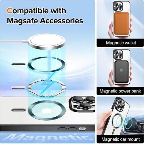 product_image_name-Generic-iPhone 12 Pro Max Case with Camera Lens Protector Compatible with MagSafe Luxury Plating Edge Slim Soft TPU Protective Phone Case for 12 Pro Max 6.7" - Black-2