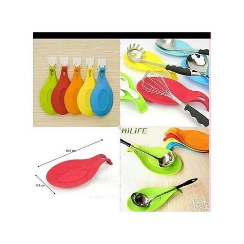 product_image_name-Generic-2pcs Kitchen Silicone Spoon Rest - Assorted-4