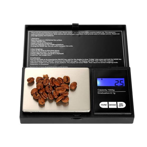 Portable Digital Scale 1000g/0.1g High Precision Gold Scale Jewelry Scale  with 7 Units Mini Pocket Electronic Scale with Backlight Professional  Digital Milligram Scale Powder Scale 