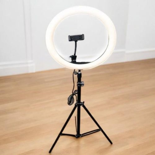 product_image_name-Generic-Quality Ensured 12 Inch LED Ring Light With 2M Tripod Stand, Variable Brightness, High Performance-1