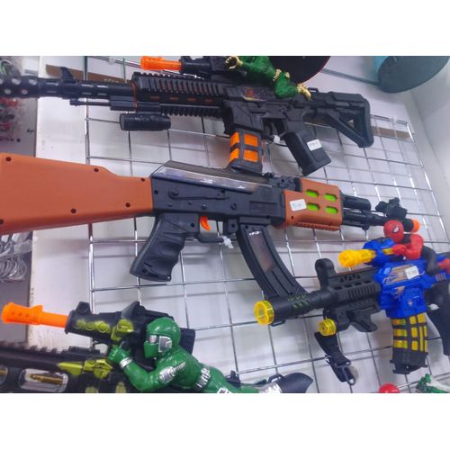 product_image_name-Generic-Kids Toy AK-47 Rifle with Detachable Magazine – Safe Plastic Military Play Gun-3