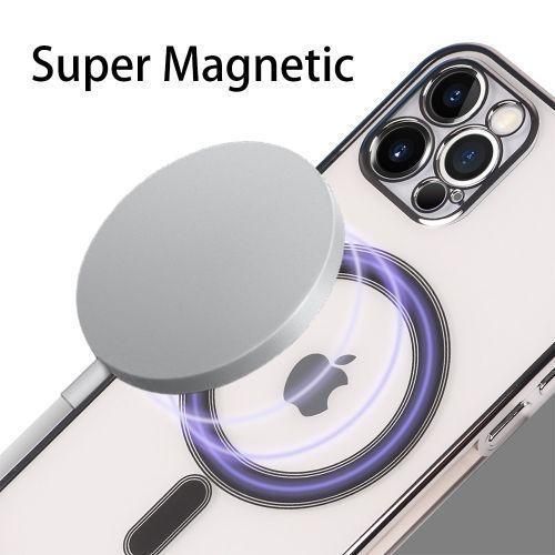 product_image_name-Generic-iPhone 11-15 Pro Max MagSafe Clear Case - Magnetic Transparent Cover-5