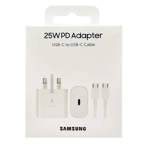 product_image_name-Generic-Samsung Galaxy A53 Fast Charger 25W USB Type C To C Cable White Power Adapter Duplicate Listing-2