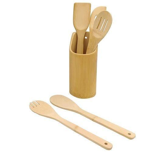 product_image_name-Generic-4pc Bamboo Cooking Spoons + Holder-5