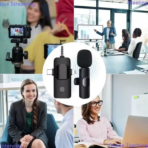 product_image_name-Generic-Wireless Lavalier Lapel Mic with Long Range & Noise Reduction for Creators-2