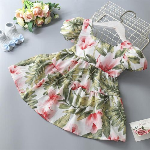 Generic Summer Toddler Dresses Baby Girl Clothes Cute Flowers Print  Princess Dress Girls Casual Dress @ Best Price Online