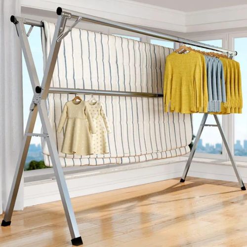 product_image_name-Generic-Collapsible Double pole drying clothes rack -7