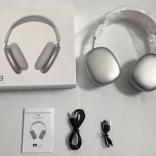 product_image_name-Generic-Silver P9 Air Max Wireless Bluetooth Headphones With Microphone Noise Canceling Earbuds Gaming Headset Stereo HiFi Earphones-1