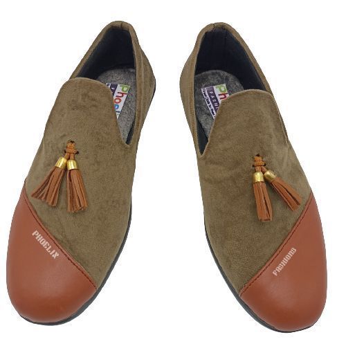 product_image_name-PHOELIX FASHIONS-GREEN/BROWN - Elegant Unisex AFRICAN Ankara Loafers/NATURAL RUBBER SOLE SHOES.-1