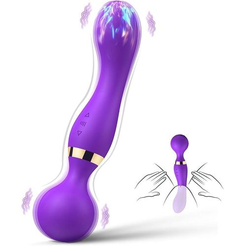 product_image_name-Generic-1-Pack Dual-Head PowerfulVibratorDildoMassager, SexToyFor Men and Women-Purple-1