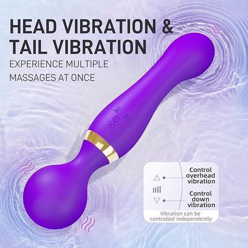 product_image_name-Generic-1-Pack Dual-Head PowerfulVibratorDildoMassager, SexToyFor Men and Women-Purple-6
