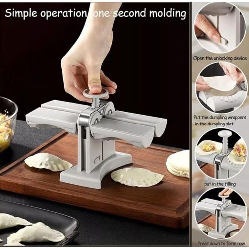 product_image_name-Generic-Fully Automatic Double Head Press Dumpling Maker Mould For Home Kitchen Pastry Making-3