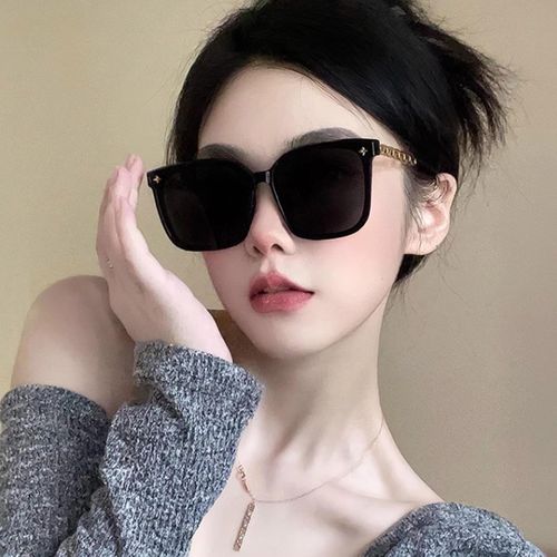 Fashion Unisex Polarized Sunglasses Square Metal Frame Sun Glasses