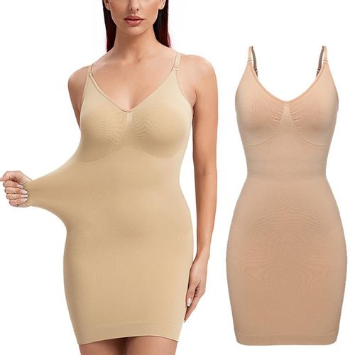 Fashion Women Full Body Shapewear Camisole Slips Neck Slimming