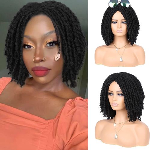 Short Braided Wigs African American