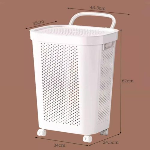 product_image_name-Generic-Rolling Laundry Basket Organizer with Lid-4
