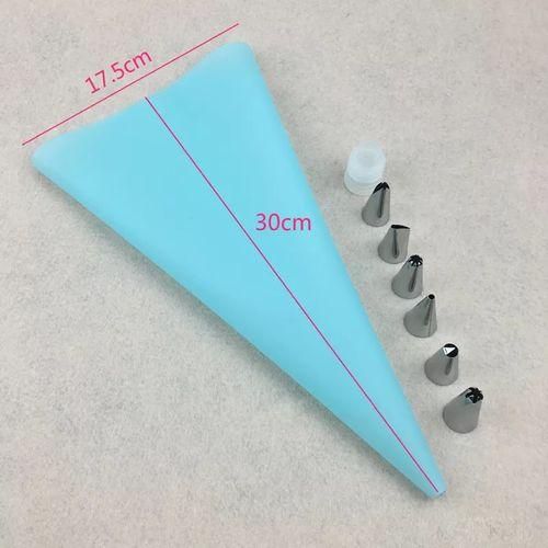 product_image_name-Generic-6 Nozzles + Reusable Icing Cake Pastry Piping Bag-5