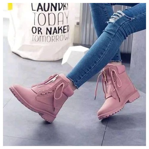 Fashion Ankle Boots For Ladies- Pink @ Best Price Online