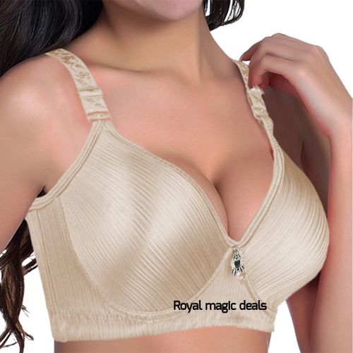 Fashion Hot Shinny Push Up Wireless Bras-beige @ Best Price Online