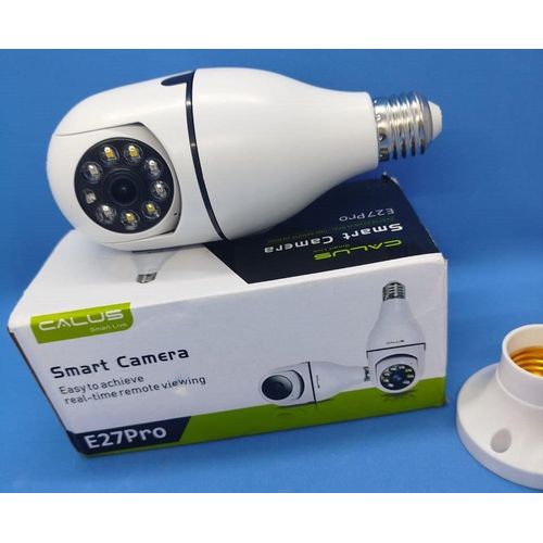 product_image_name-CALUS-Smart E27 Pro WiFi Light Bulb Camera - CALUS. 360° Surveillance Nanny Cam with HD Video and Motion Detection-1