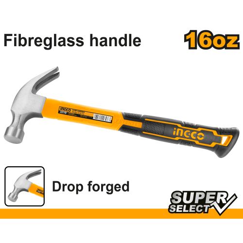 product_image_name-Ingco-Claw hammer 16oz/450g-1