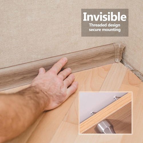 100 pcs Double-Head Skirting Thread Seamless Nail Solid Wood Baseboard Double-Headed Nails for installing baseboards comes with a special double-headed nail sleeve tool