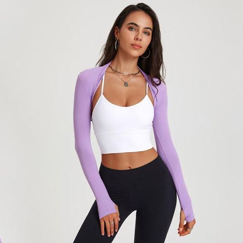 Generic Dancing Ballet Shawl Women Long Sleeve Yoga Shirts Fitness Crop Top  Running Tight Sports Coat Quick Dry Workout Sportswear @ Best Price Online