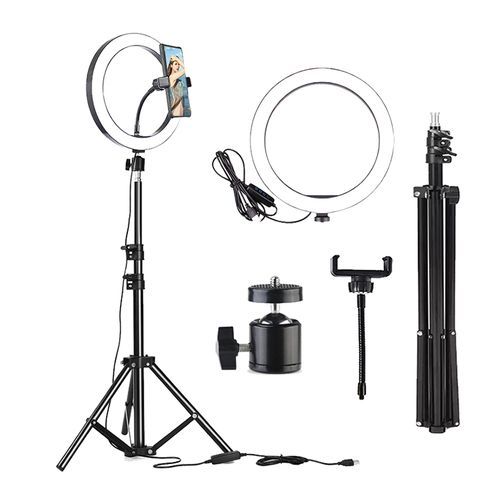 product_image_name-Fashion-Ring Light - 12" - USB + Carrybag + Tripod (upto 2M)-1