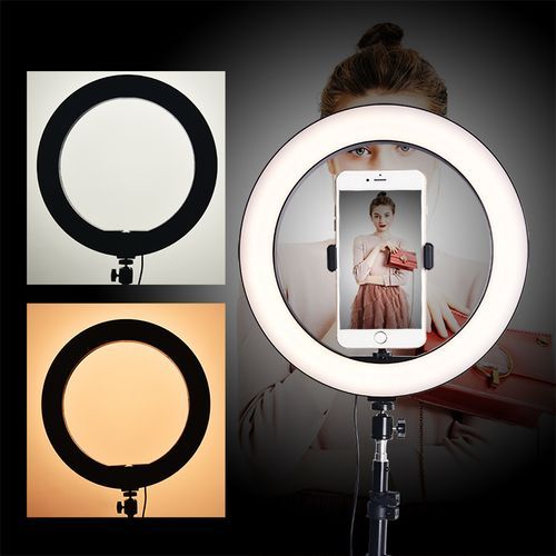 product_image_name-Fashion-Ring Light - 12" - USB + Carrybag + Tripod (upto 2M)-2