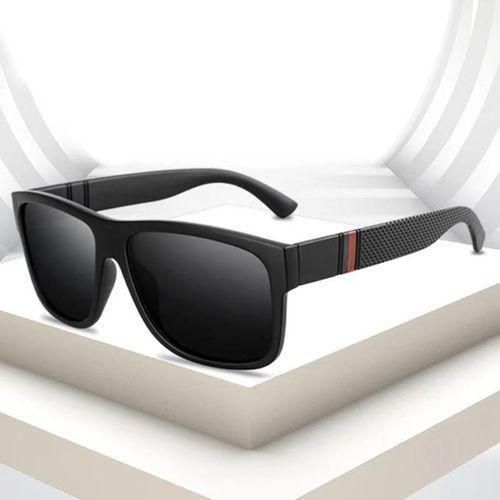product_image_name-White Label-Retro Polarized Sunglass For Men - Black-4