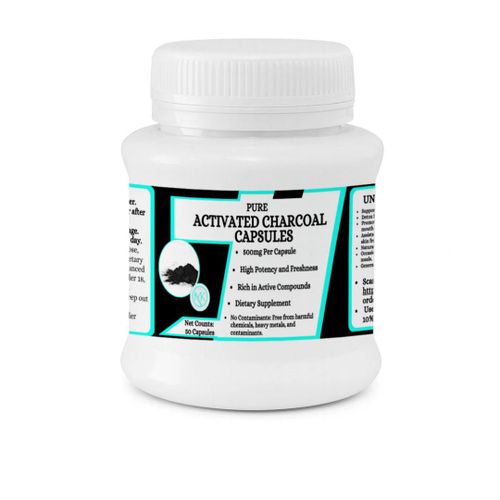 product_image_name-Generic-Activated Charcoal Capsules - Supports Digestive Comfort - 50 Capsles-1
